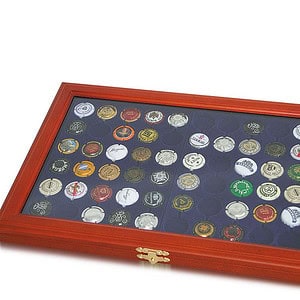 Wooden Showcase for Champagne Caps & Crown Corks