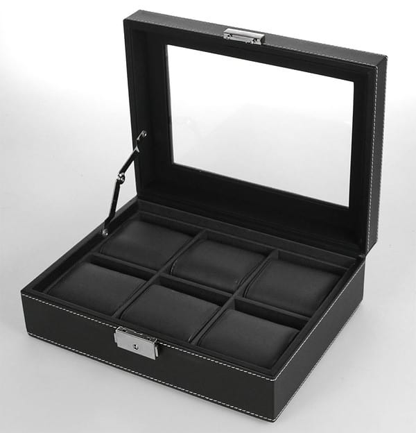 Watch Case for 6 Watches Safe Albums