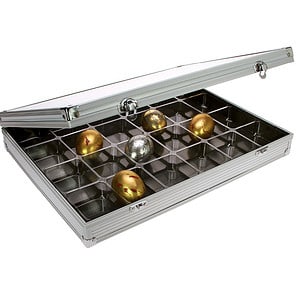 Sammel-Vitrine-Alu extra hoch