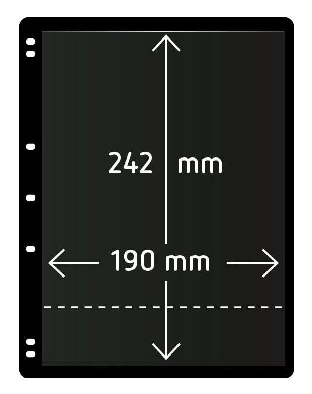 Hagner 1 Strip Double Sided Stocksheet (10Pk)