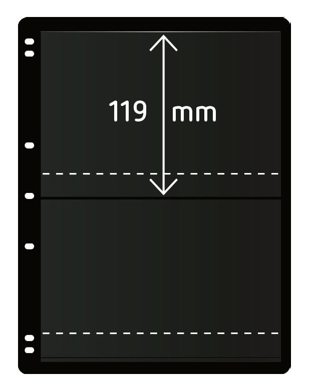 Hagner 2 Strip Double Sided Stocksheet (10Pk)