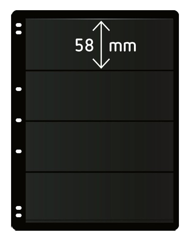 Hagner 4 Strip Double Sided Stocksheet (10Pk)
