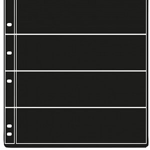 Prinz ProFil 5 Strip 7 Hole Punched Black Stocksheet (5Pk)
